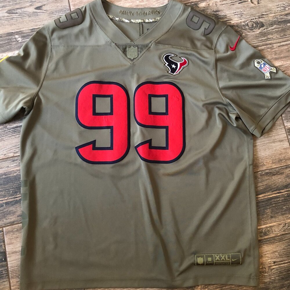 Men's Nike XXL JJ WATT Houston Texans Jersey XXL Salute to Service Football